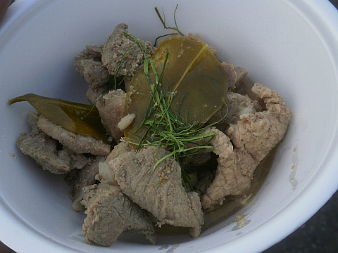 ラオスフェスのラオス留学生協会屋台のオー・ムー