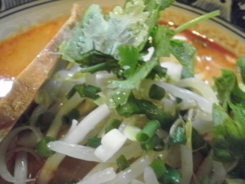 ティーヌンのトムヤムラーメンのズーム