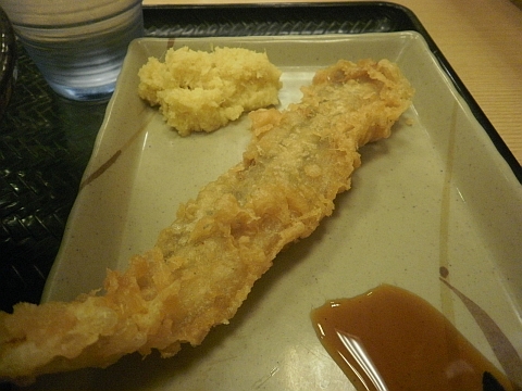 はなまるうどんの穴子天