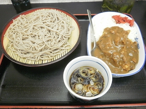 山吹のカツカレーセットもりそば