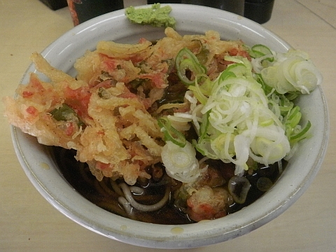 満大の冷しかき揚げそば