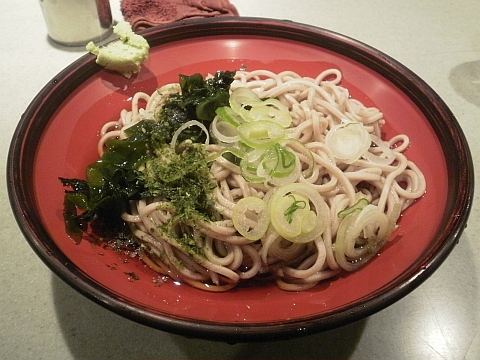 新和そばの冷かけそば