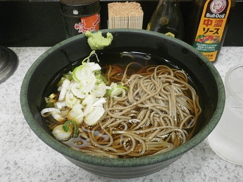 利根そばの冷しかけそば