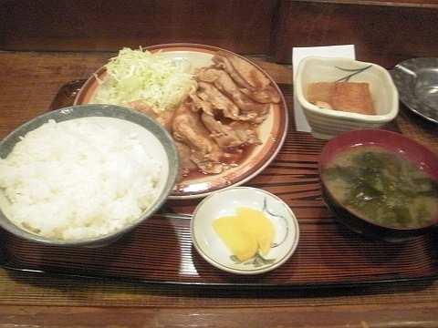 三福の豚ロース生姜焼セット