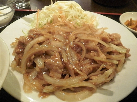 台湾料理 美膳房 刀削麺の生姜焼き定食の生姜焼き