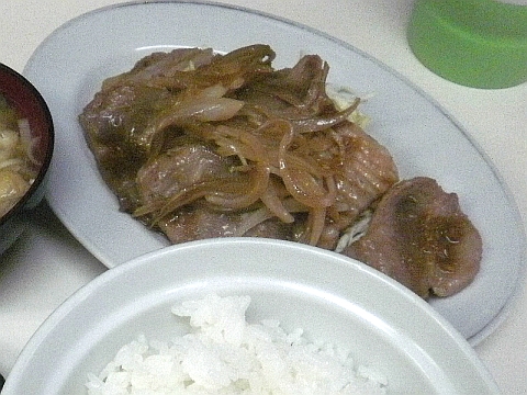 食堂ひろの焼肉ショウガ焼